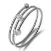 Stainless Steel Wire Braided Bangle for Women Men Spring Link Wrap Open Adjustable Ball Bracelet Jewelry - Image 9
