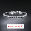 Hiphop Tennis Bracelet Iced Out 3/4/5mm Cubic Zirconia Mens Crystal Chain on The Hand Hip-hop Streetwear Jewelry Male - Image 8