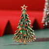 Christmas Rhinestones Star Tree Brooches for Women Unisex Classic Corsage Pins Office Party Friend Gifts Jewelry Accessories - Image 4