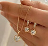 Pearl Jewelry Set For Women Dangle Earrings Pendant Necklace Simple Dainty Daily Wear Outfit Party Accessories - Image 8