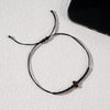 Minimalist Men Stack Cord Bracelets Handcrafted Woven Black Wax Cross Protection Jewelry for Men Valentine Gifts - Image 2
