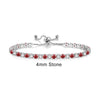 Adjustable Multicolor Tennis Bracelet with Colorful Stone Accents - Image 8