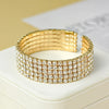 Classic Multilayer Shiny Crystal Rhinestone Cuff Bracelets Bangles Women Wristband Gold Silver Color Wedding Bracelet Jewelry - Image 5
