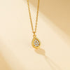 Zircon Mini Water Drop Pendant Necklaces Stainless Steel Minimalist Jewelry Choker Necklace for Women Gifts - Image 3