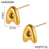 26 Initial Letter Stainless Steel Metal Creative Stud Earring For Women Anti Allergic Ears Jewelry Classic Letter Earring - Image 5