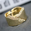 Punk Exaggerated Metal Flaw Bangles For Women Irregular Crystal Cuff Bracelet Manchette Statement Jewelry Accessories Men - Image 5