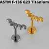 1PC Moon Titanium Cartilage Earrings Stud 16G Internally Threaded Helix Heart Ear Tragus Piercing Body Jewelry - Image 4