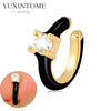 1PC Plated Gold Ear Cuff Earrings Ear Clip for Women Purple/Green/Turquoise No Pierced Earrings Jewel - Image 31