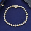 Party Wedding Unique and Dazzling Women's Brass Jewelry Sparkling Zircon Star Tennis Bracelet Birthday Gift - Image 7