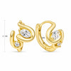 Minimalism Brass Twisted Pear Hoop Earring Women Gold Double Plated Marquise Contour Droplet Huggies Earring - Image 13