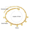 Double Layer Coin Disc Pendant Anklets Golden Color Stainless Steel Anti-allergic Rope Chain Leg Foot Bracelet Jewelry - Image 17