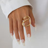 Ingemark Gold Color Metal Leaves Cuff Bangles for WomenExaggerated Punk Geometric Wrap Bangle Party Grunge Men Jewelry - Image 10