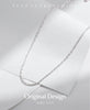 MODIAN 925 Sterling Silver Sparkling Gypsophila Y Shape Necklaces For Women Stars Choker Necklace Trendy Jewelry Gifts