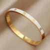 316L Stainless Steel Metal Classic Flower Bangles for Women Jewelry Delicate Bowknot Bracelets Accessories - Image 5