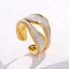 Sell Well in Europe America Wide Version Pearl Rings for Women Exaggerate Chunky Statement Jewelry Ring Gift - Image 8