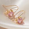 Earrings for Women Gold Plated Purple Amethyst Dangle Stud Vintage Earring Party Gifts Jewelry - Image 6
