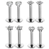3mm Crystal Star Labret Piercing Stud Set Lip Ring Bulk Tragus Earring Flat Helix Stud Cartilage Jewelry Pack Lobe Earring Lot - Image 12