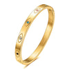 Stainless Steel Bamboo Cuff Bracelets Bangles for Woman Gold Color Wedding Female Jewelry Gifts - Image 15