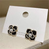 Elegant French Vintage Enamel Dripping Oil Plant Irregular Lavender Ear Studs Earrings for Women Flowers Earring - Image 8