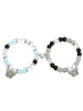 2 pcs of Spider Pendant Herat Shape Magnet Bead Elastic Couple's Bracelets, Bff Jewelry Gift - Image 18