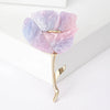Resin Rose Flower Brooch with Pin Back in Multiple Colors - Image 7