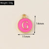 10pcs Rose Red Color Cute Double Sided Mini Alphabet 26 Letters Charm Pendants for Name Jewelry Necklace Bracelet Earring - Image 2