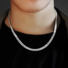 Silver 8/16/18/20/22/24 Inch 6mm Side Chain Necklaces For Woman Men Simple Punk Necklaces Charm Wedding Jewelry - Image 2