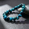 Blue Apatite Beaded Bracelet 6mm 8mm 10mm Natural Stone Round Beads Minimalist Unisex Handmade Jewelry Gift for Men and Women - Image 6
