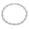 Hecheng, Light Golden Plated CZ Stone Ladies' Jewelry Flower shaped Star Splicing Bracelet Necklace 1 Piece - Image 6