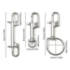 1PC 316 Stainless Steel Swivel Eye Bolt Spring Snap Hook Double Head Hook Marine Diving D Ring Snap Hooks With Swivel - Image 6