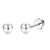 1Pair Flat Back Earrings for Women Steel Earrings Hoop Stud Cartilage Tragus Piercings - Image 18