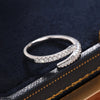 Silver Circle Finger Rings for Women Dazzling CZ Adjustable Ring Daily Wear Stackable Accessory Jewelry - Image 6