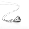 Simple Silver Jewelry Personality Bell Lock Classic Pendant Necklaces - Image 3