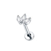 Cubic Zirconia Labret Stud 16G Internally Threaded for Lip Tragus and Helix - Image 11