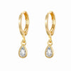 Crmya Cute Cubic Zirconia CZ Gold Silver Plated Hoop Drop Earrings For Women Dangle Earring Jewelry - Image 25