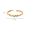 1Pcs Titanium Steel Woven Bangle And Minimalist Style Steel Wire Braided Adjustable C-shaped Opening Bracelet - Image 6