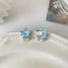 Korean Style Cute Blue Planet Star Clip on Earrings Women Mini Heart Moon Star Ear Clips Without Pierced Earrings for Kids Girls - Image 18