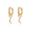 Crmya Cute Cubic Zirconia CZ Gold Silver Plated Hoop Drop Earrings For Women Dangle Earring Jewelry - Image 13