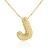 26 Letters Necklaces For Women Man Gold Color Alphabet Zircon Pendant Birthday Party Gift Jewelry - Image 15