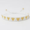 Adjustable Multicolor Heart Bead Bracelet with Woven Pattern - Image 34