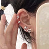 Y2K Style Hollow Pentagonal Stud Earrings for Women Personalize Star Asterism Round Ear Buckle Metal Accessories Jewelry - Image 1