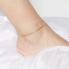 Stainless Steel Link Chain Anklet Gold Color Bracelet For Women Barefoot Beach Leg Chain Summer Jewelry Gift 23.5cm Long - Image 4