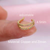 1Pc Geometry Crystal CZ Leaf Clip Earring For Women Without Piercing Punk Vintage Star Ear Cuff Wrap Adjustable Jewelry - Image 31