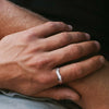 Mobius Ring for Men, Oxidized Twisted Stainless Steel Finger Band,Retro Endless Love Anniversary Gift for Him - Image 2