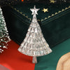 Christma’s Rhinestone Christmas Tree Brooch for Women Unisex Glass Plant Pins Event Party Decoration Clothes Accessories - Image 1