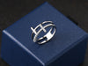 Thin Cross Accent Ring with Cubic Zirconia in Sizes 5 to 10 - Image 22