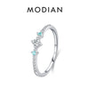Silver Eternity Band Paraiba Color CZ Ring Mint Green Stackable Rings For Women Jewelry - Image 7