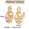 Geometric Irregular Hammer Texture Non Pierced Ear Clips for Women Metal Gold Clip on Earrings Jewelry Gift - Image 6