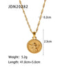 316L Stainless Steel Angel Pendant Necklace Necklace Simple Metal Texture Jewelry for Woman Gif - Image 6