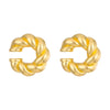 1 Pair Smooth Circle C Shape Clip Earrings For Women Lightweight Without Piercing Cartilage Ear Cuff Gold Silver Color Earrings - Image 9